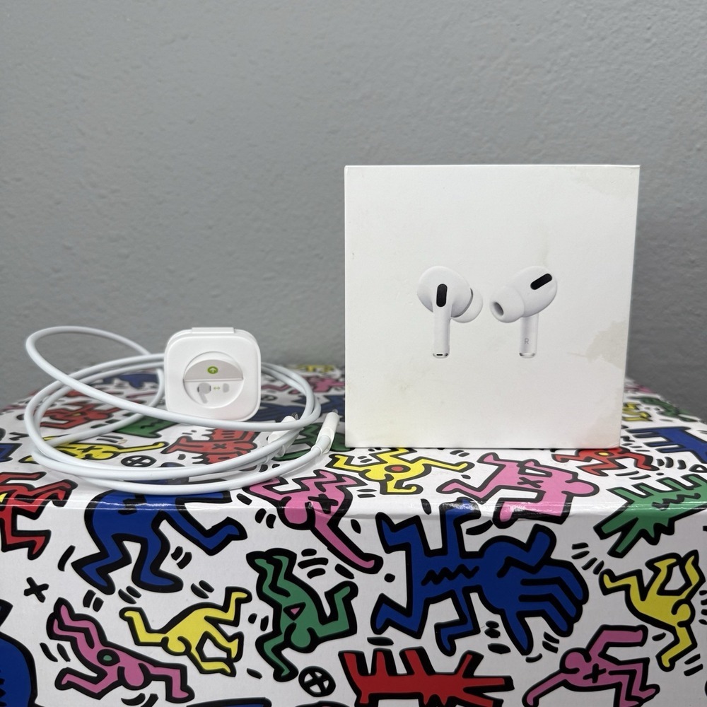 Apple AirPods‎ Pro EMPTY BOX ONLY  + Ear Tips, Charging Cable